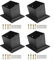 Lot de 4 supports de pergola inclinés pour pergola murale à 15°, avec matériel, pour porche de 10,2 x 10,2 cm, pour une connexion sécurisée