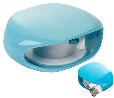 Avvolgicavo automatico, organizer flessibile per cavi, piccola, robusto avvolgicavo orizzontale per telefono, lettore da viaggio per auto, USB, tablet, auricolari, caricabatterie, gestione