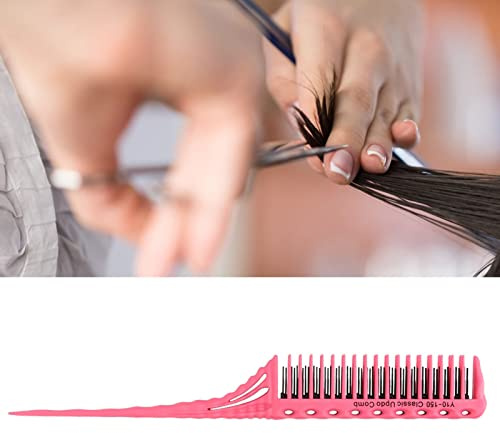 Depisuta Haarkammkammmodellierung Leichter Frisur für Haare Wohnzimmer Liefert 3 Reihen Griffzähne Design, die Nicht Zur Modellierung Rutschen, Pflege des Wohnzimmers, um 4 Farben Verfügbar zu (PINK)
