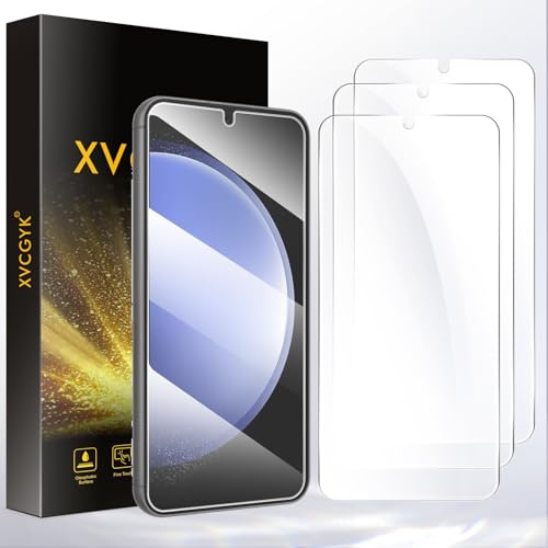 XVCGYK 3 Stück für Samsung Galaxy S23 5G für Panzerglas Schutzfolie | Fingerabdruck ID Kompatibel, Frei von Kratzern, 0.25mm Ultra-klar, 9H Härte, Ultrabeständig, HD Displayschutzfolie