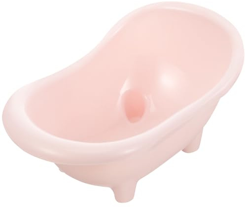 ERINGOGO Plastik Hamster Badewanne für Kleintiere Glatte Kanten Schimmelfrei Einfacher Reinigung als Sandbad für Hamster und Meerschweinchen Kleines Haustier badezubehör in Rosa