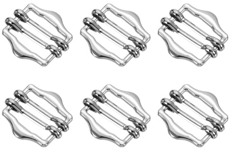 QUARKZMAN Stück Metall Schiebeschnalle Verschlüsse mm Metallschnalle Doppelstift Gurtband Rollen Versteller Schieber Straffer Riemenversteller für Schürzen Gürtel