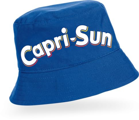 KarnevalsTeufel Capri-​Sun Bucket Hat Blau – Original Lizenzprodukt | Fischerhut aus 100% Polyester | Unisex Hut für Erwachsene