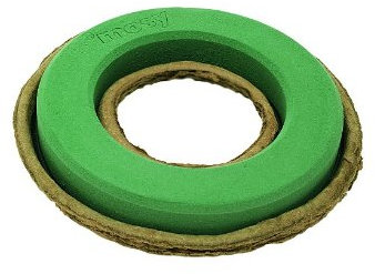 mosy Steckschaum-Kranz, Durchm. 55 cm, Steckmasse, Blumensteckschaum, Ring, Nasssteckschaum, Blumen-Gestecke