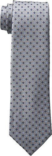 Tommy Hilfiger Herren Core Neat II Krawatte, silber, Regulär