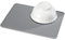 iDesign Secaplatos para fregadero, alfombrilla escurreplatos de silicona para fregadero de tamaño grande, escurridor de platos y vasos, gris