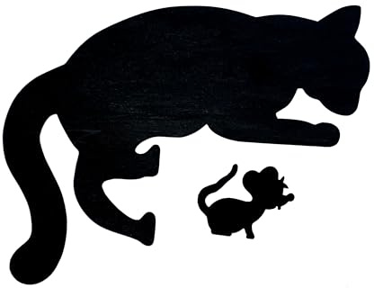 Katze für den Türrahmen Ginie mit Maus