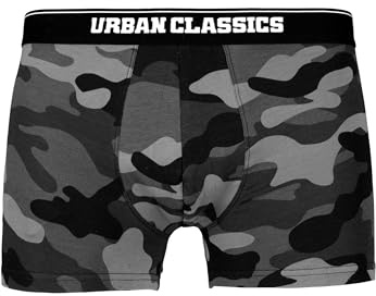 Urban Classics Herren 2-Pack Camo Boxer Shorts Boxershorts,, per pack Mehrfarbig (dark camo 00784), Small (Herstellergröße: S)