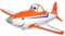Ballonim® Flugzeug Orange/Weiß ca. 80cm Luftballons Folienballon Party DekorationGeburtstag