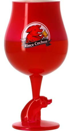 Rince cochon Lot DE 4 Verre Rouge Neuf 3 Graduations 25 33 50cl