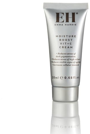 Emma Hardie 20ml Moisture Boost Face Cream with Antioxidant Vitamin C Complex Protection, Reduces Dark Spots, Hyperpigmentation & UV Damage, Suitable for Sensitive Skin, Vegan & Cruelty Free