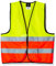 korntex Warnweste Standard - schwarzer Saum XXL
