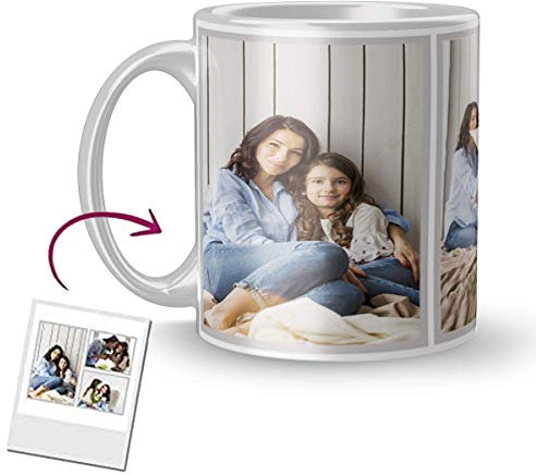 Taza Personalizada con tu Foto - Tazas personalizadas - Regalo Personalizado - Diseña tus Tazas con tu Foto y Texto - Color: Blanco - Material: Cerámico - Regalo Original.
