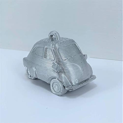 3D Cabin Custom Weihnachtskugel - Isetta Bubble Car Silber Silber