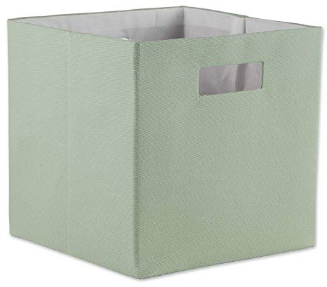 DII Faltbarer Aufbewahrungswürfel aus Polyester Solide, leicht und langlebig, Minze, Small Square, 11x11x11