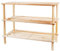 Tradineur - Zapatero Madera con 3 Alturas 48 x 63 x 26 cm, Estantería Tres baldas de Madera Multiusos, Soporte para Zapatos 3 Capas,Ideal para pasillos, Esquinas salón,detras de Puertas etc.
