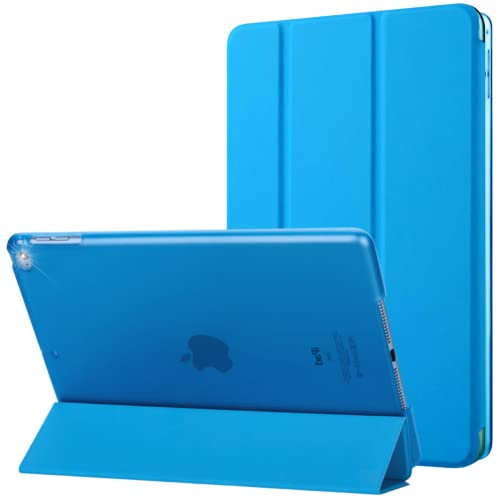 Funda para Apple iPad Pro 9.7 (2016) Generación – Magnética Smart Leather – Auto Wake/Sleep – Compatible con el número de modelo A1673 / A1674 / A1675 (Aqua)