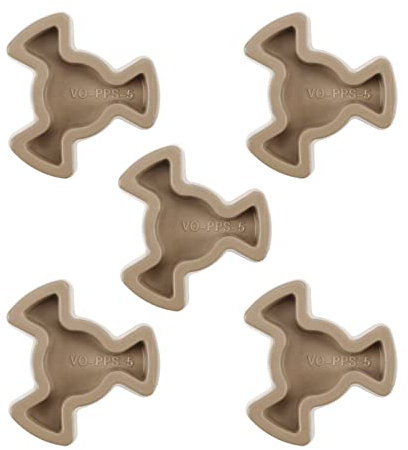 EMSea Acoplador giratorio para horno de microondas, 5 unidades, soporte de guía de rodillos para horno, bandeja de vidrio, acoplamiento de repuesto, núcleos giratorios de plástico