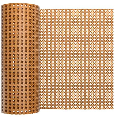 Rouleau de filet tissé en plastique tissé pour décoration de meubles : chaise, armoire, plafond et porte (401,3 x 43,2 cm)