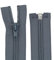 Reißverschlüsse Kunststoff Spiral Reißverschluss 5mm teilbar (75 cm, grau)