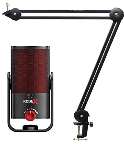 Rode X XCM-50 Microphone à condensateur USB + trépied à bras articulé Keepdrum MS138