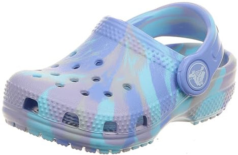 Crocs Classic Marbled Clog K Slide Sandal, Moon Jelly/Multi, 13 UK Child