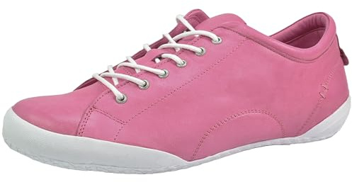 Andrea Conti Damen Schuhe Halbschuh Sneaker sportlich Leder Schnürung 0340559, Größe:38 EU, Farbe:Rosa