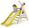 RELAX4LIFE Triangolo da Arrampicata con Scivolo per Bambini, Scala per Arrampicarsi in Legno, Triangolo Stabile, Parco Divertimenti per Bimbi 1+ Anni (Modello 2 Colorato)