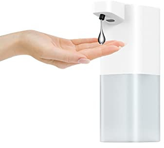 LICHENGTAI 400ml Seifenspender Automatisch Wandmontage Automatisk Sprühspender USB Wiederaufladbar Desinfektionsspender No Touch Schaumseifenspender Sensor, für Badezimmer Küchen Hotel Restaurant