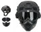 Mich Tactical Helm mit Abnehmbarer Gesichtsmaske Goggles für Airsoft, Paintball und Jagd - perfekt für Outdoor-Aktivitäten
