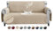 FIGOOO wasserdichte Sofabezug 3 Sitzer Dicke Sofaschoner Wasserdicht Reversible Gesteppte Sofa Überzug mit Seitentaschen Sofaüberwurf rutschfest Kratzfest für Haustiere Hunde Katzen,Beige