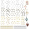 AIFUDA 60 Pcs Bezels for Resin Jewelry Making, Hollow Frame Pendant Epoxy Resin Kits Open Bezels for Resin Casting Necklace Earring Jewellery Making Supplies