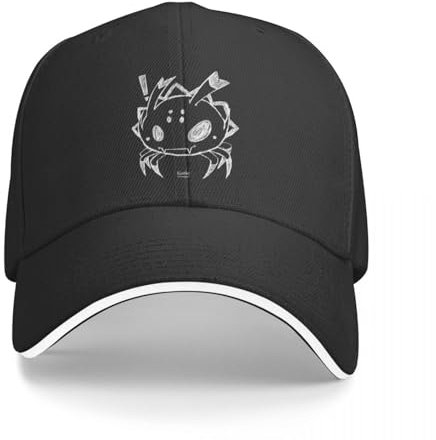 Basecap Kumoko Bleistiftzeichnung Fanart von So I'm a, So What/Kumo Desu ga Nani ka Anime Manga Schwarze Baseballkappe