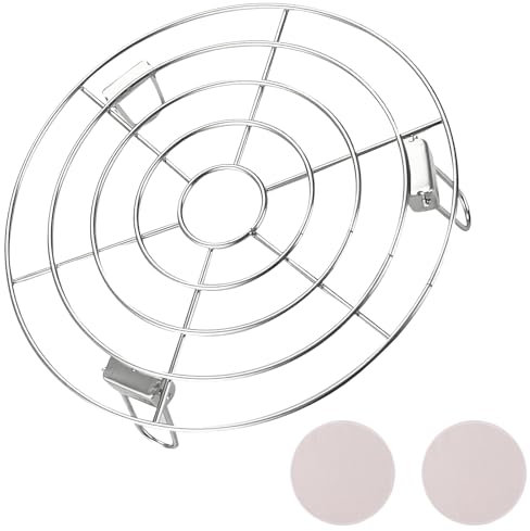 Foldable Steam Rack,Stainless Steel Cooling Rack,Air Fryer Cooking Stand Round Steamer Rack,Multi-Purpose Steaming Baking Cooling Rack,Foldable Microwave Ovens Roasting Rack for Kitchen Cooking