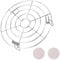 Foldable Steam Rack,Stainless Steel Cooling Rack,Air Fryer Cooking Stand Round Steamer Rack,Multi-Purpose Steaming Baking Cooling Rack,Foldable Microwave Ovens Roasting Rack for Kitchen Cooking