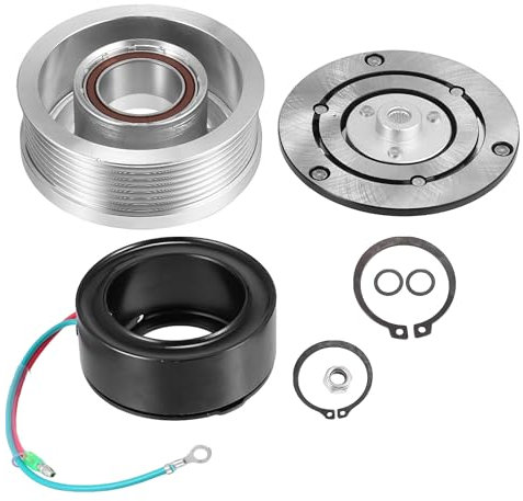 QUARKZMAN 1 Juego de Kit de Embrague de Compresor de Aire Acondicionado para Honda Fit 1.5L 09-14