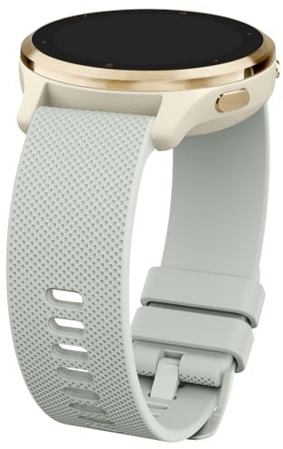 Oumida Armband für Garmin Venu 2S/ 3S Armband für Damen und Herren, Verstellbarer klassischer Sport Ersatzarmband mit Garmin Forerunner 265S/255S/255S Music, Vivoactive 4S, Vivomove 3S (Grau)