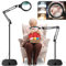 NZQXJXZ 30X 10X Große Lupe mit Licht und Ständer, 2-in-1 Lupenlampe mit 36 Einstellbaren Helligkeits-LEDs, 3 Farbmodi, Beleuchtete Lupenleuchte für Lesen, Naharbeit, Nähen, Basteln, Hobbys