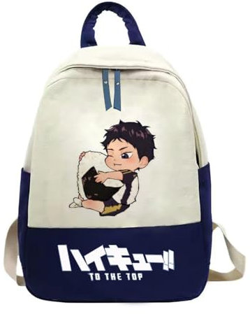 Haikyuu Rucksack, Hinata Shoyo Anime Backpack For Students, Cartoon-Druck, Studentische Umhängetasche mit großem Fassungsvermögen, Schuljahresgeschenke für Jungen und Mädchen
