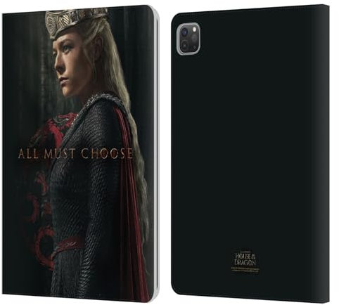 Head Case Designs Offizielle House of The Dragon: Television Series Rhaenyra Charakter-Posters Aus Staffel 2 Leder Brieftaschen Handyhülle Hülle kompatibel mit Apple iPad Pro 11 2020/2021 / 2022
