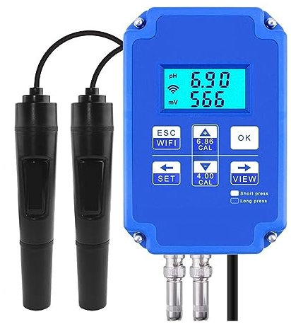 MZZYG Wifi Monitoring Digital PH And ORP Controller BNC Probe Water Quality Tester For Hydroponics Swimming Pool Aquarium Accurate Measurement(A)