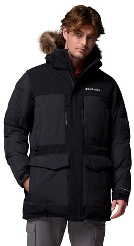 Columbia Mens Marquam Peak Fusion II Parka, Black, Small
