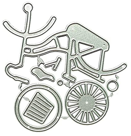 CYILPR Fahrrad Metall Stanzformen Schablone Scrapbooking Album Papier Karte Vorlage Form Präge Dekoration