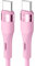 Tosomoki - 1M Type C to Type C Cable, USB C to USB C PD Fast Charging Charger Lead for Samsung Galaxy S21 Ultra S20/Note 20 5G/Note10,iPad Pro 2021,MacBook,Google Pixel4/3a - Pink