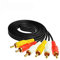 HOMSFOU Cavo Audio 3x 1 5 M Jack da 3 5 Mm Pvc per Tv Computer Cd Dvd Lettori Mp3 Facile da Usare