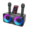 Wild Stride - Sistema de karaoke portátil todo en uno, altavoz Bluetooth de 30 W con 2 micrófonos inalámbricos, conexión con teléfono inteligente, tableta, televisión, ideal para fiestas, fiestas y