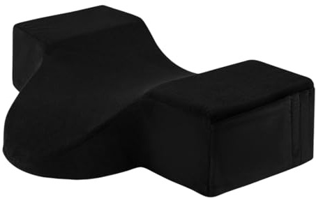 Jubepk Lash Pillow, Neck Pillow for Eyelash Extensions, Ergonomic Cervical Cushion with Side Pocket, Soft Foam Support, Beauty Salon Lash Grafting Supplies for Back and Neck Comfort