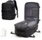 VENATIN Vacuum Backpack Travel Bag,Travel Backpack with Vacuum Compression Backpacks,Carry on Travel Vacuum Bags with Pump, Black