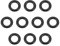 Einzelne Auswahl an O-Ringen aus NBR70, 1-40mm Innendurchmesser, Dichtungsringe (10 Stück, 3x1,5)