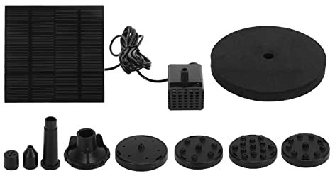 Pompa per portana per acqua solare esterno piccolo kit da bagno per uccelli sommergibili stagno piscina da giardino 120 cm